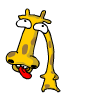 жираф язык дразнить