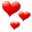 сердце красное сердечки