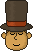 Смайлик «10» из набора «ProfessorLayton» смайлик
