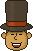 Смайлик «12» из набора «ProfessorLayton» смайлик