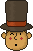 Смайлик «13» из набора «ProfessorLayton» смайлик
