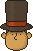 Смайлик «14» из набора «ProfessorLayton» смайлик