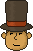 Смайлик «16» из набора «ProfessorLayton» смайлик