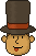 Смайлик «19» из набора «ProfessorLayton» смайлик