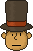 Смайлик «22» из набора «ProfessorLayton» смайлик