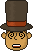 Смайлик «24» из набора «ProfessorLayton» смайлик