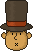 Смайлик «25» из набора «ProfessorLayton» смайлик