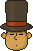 Смайлик «26» из набора «ProfessorLayton» смайлик
