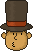 Смайлик «29» из набора «ProfessorLayton» смайлик