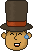 Смайлик «30» из набора «ProfessorLayton» смайлик