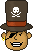Смайлик «34» из набора «ProfessorLayton» смайлик