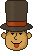 Смайлик «35» из набора «ProfessorLayton» смайлик