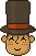 Смайлик «38» из набора «ProfessorLayton» смайлик