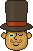 Смайлик «39» из набора «ProfessorLayton» смайлик
