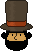 Смайлик «40» из набора «ProfessorLayton» смайлик