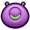 Смайлик «Alien 18» из набора «PurpleMonsters» смайлик