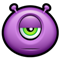 Смайлик «Alien 6» из набора «PurpleMonsters» смайлик