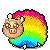 Смайлик «0» из набора «RainbowSheep» смайлик