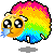 Смайлик «38» из набора «RainbowSheep» смайлик