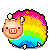 Смайлик «44» из набора «RainbowSheep» смайлик