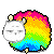 Смайлик «46» из набора «RainbowSheep» смайлик