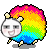 Смайлик «50» из набора «RainbowSheep» смайлик