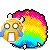 Смайлик «51» из набора «RainbowSheep» смайлик