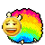 Смайлик «52» из набора «RainbowSheep» смайлик