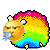 Смайлик «53» из набора «RainbowSheep» смайлик