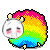 Смайлик «66» из набора «RainbowSheep» смайлик