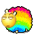 Смайлик «67» из набора «RainbowSheep» смайлик
