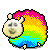 Смайлик «69» из набора «RainbowSheep» смайлик