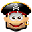 Смайлик «Pirate_Smile» из набора «Raster» смайлик