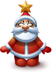 Смайлик «3» из набора «Santa» смайлик