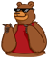 Смайлик «1» из набора «vkBear» смайлик