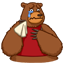 Смайлик «10» из набора «vkBear» смайлик