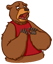 Смайлик «13» из набора «vkBear» смайлик