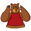 Смайлик «14» из набора «vkBear» смайлик