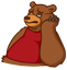Смайлик «18» из набора «vkBear» смайлик