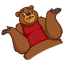 Смайлик «19» из набора «vkBear» смайлик