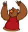 Смайлик «3» из набора «vkBear» смайлик