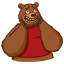 Смайлик «4» из набора «vkBear» смайлик