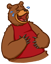 Смайлик «5» из набора «vkBear» смайлик