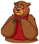 Смайлик «6» из набора «vkBear» смайлик