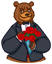 Смайлик «7» из набора «vkBear» смайлик