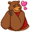 Смайлик «8» из набора «vkBear» смайлик