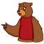 Смайлик «9» из набора «vkBear» смайлик