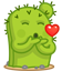 Смайлик «6» из набора «vkCactus» смайлик