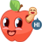 Смайлик «6» из набора «vkFruit» смайлик