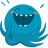 Смайлик «1» из набора «vkOctopus» смайлик